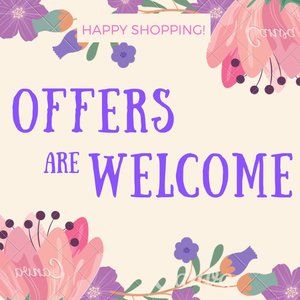 All reasonable offers are welcome!